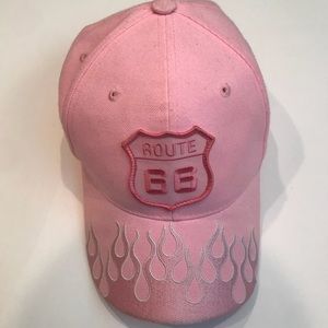 Pink Route 66 Hat